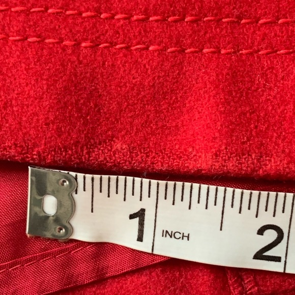 The Limited Red Wool Wrap Skirt Size 8 - Picture 7 of 8